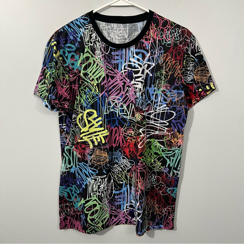 Rue21 Abstract Pattern Tee in Gray and White